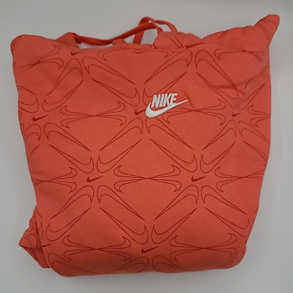 Nike Women's Orange Pullove Hoodie Small
